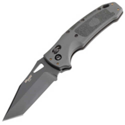 Hogue Sig K320 Tactical Folding Knife Cerakote Finish Gray Blade And Frame Tanto Point 3.5" Blade Length Cpm-s30v Blade