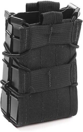 High Speed Gear Double Rifle Taco Dual Magazine Pouch Molle Fits Most Magazines Hybrid Kydex And Nylon Black 11ta0 11TA02BK