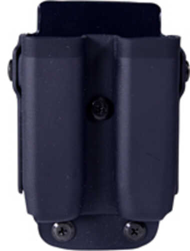 High Speed Gear Uniform Line Twin Mag Pouch Size 1 Black Fits Molle Or Belt Kydex Universal Clip Mount 42p102bk