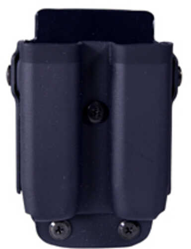 Click to see larger image. High Speed Gear Uniform Line Twin Mag Pouch Size 1 Black Plm Belt Mounted Kydex 42p112bk