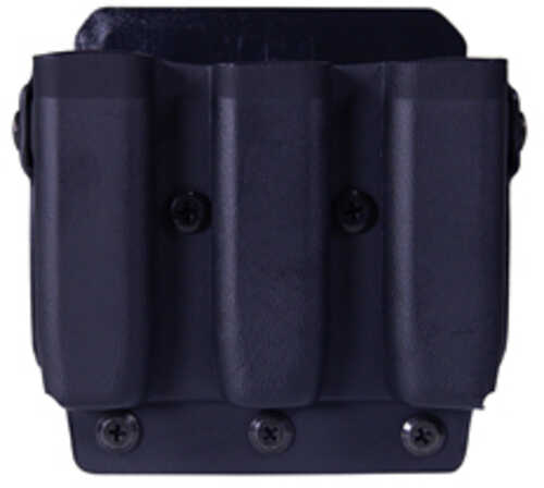 High Speed Gear Uniform Line Triple Mag Pouch Size 1 Black Plm Belt Mounted Kydex 42p113bk