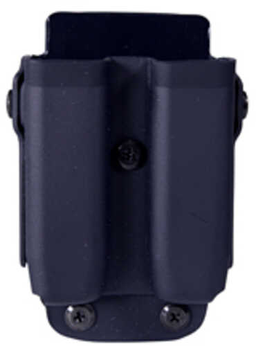 Click to see larger image. High Speed Gear Uniform Line Twin Mag Pouch Size 2 Black Plm Belt Mounted Kydex 42p212bk