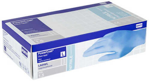 Honeywell Safety Products Dexi-Task Disposable Nitrile Gloves Large Blue LA049/L