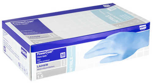 Honeywell Safety Products Dexi-Task Disposable Nitrile Gloves Medium Blue LA049/M