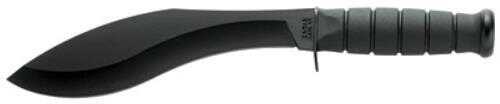 KABAR Combat Kukri Fixed Blade Knife 8" 1095 Cro-Van/Black Kraton G Plain Point with Polyester Sheath 1280