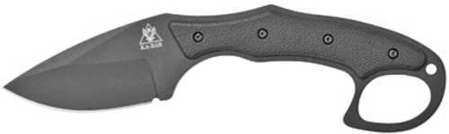 KABAR TDI Pocket Strike Fixed Blade Matte Black Color Plain Edge Drop Point 3.188" Length AUS 8 Steel Nylon/