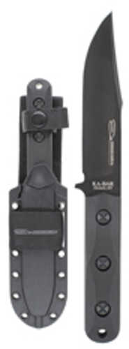 Kabar Ek Short Clip Point Elk Commando Fixed Blade Knife Black 1095 Cro-van 5.0625" Ultramid Handle Includes Celco