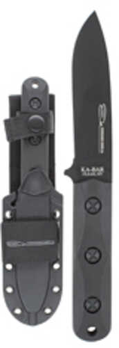 Kabar Short Drop Point Elk Commando Fixed Blade Knife Black 1095 Cro-van 4.3125" Ultramid Handle Includes Celco