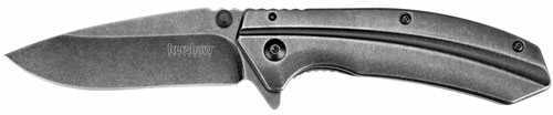Kershaw Filter Folding Knife, Plain Edge, 3.25" Blade, 3Cr13 Steel, BlackWash Finish 1306BW