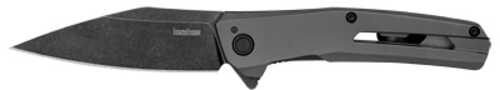 Kershaw Flyby Folding Knife Flipper Assisted Opening Plain Edge D2 Tool Steel Blackwash Finish Stainless Handle 3"