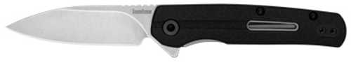 Kershaw Korra 2.75" Folding Knife Drop Point Blade Plain Edge Glass Filled Nylon Handle 5Cr15MoV Steel Stonewashed Finis