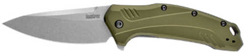 Kershaw Link 3.25" Folding Knife- Oilve Stonewashed