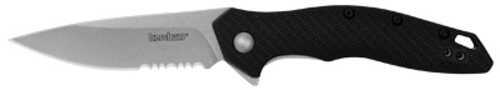 Kershaw Shoreline Folding Knife Assisted Oppening 3" Spear Point Blade Combination Edge 8Cr13MoV Blade Steel 7.1" Overal