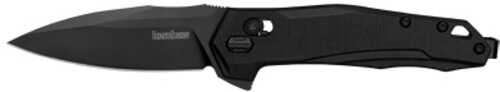 Kershaw Monitor Folding Knife Flipper Assisted Opening Plain Edge D2 Tool Steel Black Oxide Coating Glass Filled Nylon H