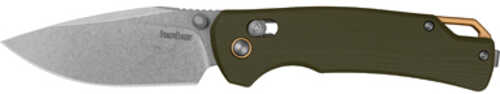 Kershaw Proximal Folding Knife 3.15" Drop Point Blade D2 Blade Steel 7.55" Overall Length Steel Stonewash Finish Blade P