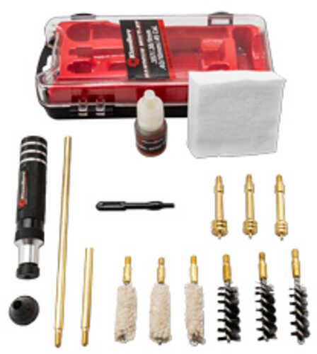 Kleen-Bore Multi-Kit Cleaning Kit 3 Heavy Duty Nylon Bristle Bore Brushes: .357/.38/9MM - .40/10MM .45 Cotton