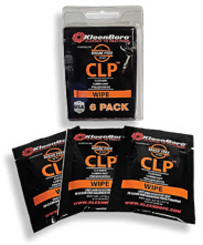 Kleen-Bore CLP Wipe Powered By Break Free Cleaning Wipes 6 Pack