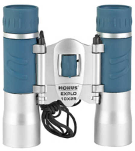 Konus Explo Binocular 10X25 Blue and Silver Includes Case/Strap/Lens Cloth 2024