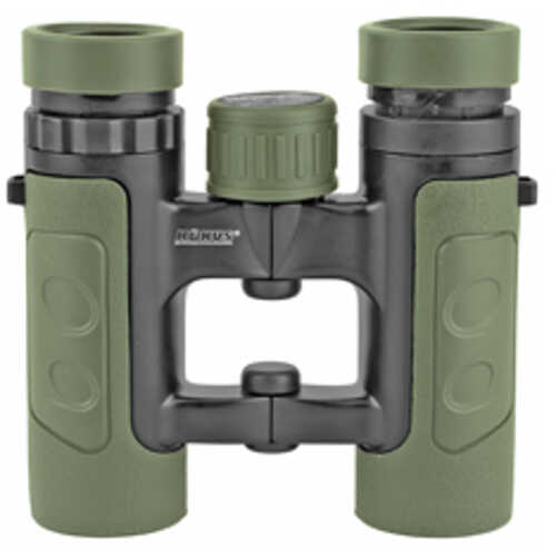 Konus Patrol Binoculars 8X26 Green/Black Color Waterproof Multicoated Rubber Open Hinge Includes Case and Neck Str
