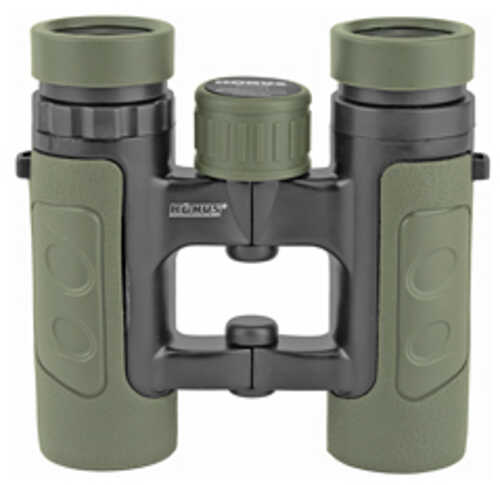 Konus Patrol Binoculars 10X26 Green/Black Color Waterproof Multicoated Rubber Open Hinge Includes Case and Neck St