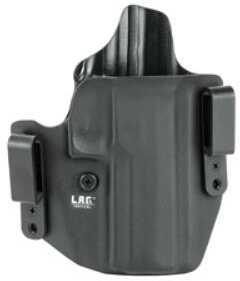 L.A.G. Tactical Inc. Defender Series OWB/IWB Holster Fits SIG P320 Full Size 9/40 Kydex Right Hand Black Finish 2078