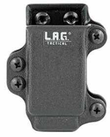 L.A.G. Tactical Inc. Single Pistol Magazine Carrier Fits Most Double Stack 9/40 Full Size Magazines Kydex Black Finish 3