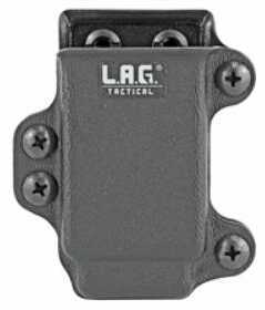 L.A.G. Tactical Inc. Single Pistol Magazine Carrier Fits All Stack 45 ACP Magazines Kydex Black Finish 34003