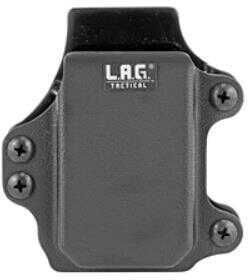 L.A.G. Tactical Inc. Single Rifle Magazine Carrier Fits Pistol Caliber Carbine Magazines Kydex Black Finish 35002