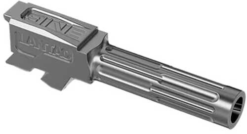 LanTac USA LLC 9INE Barrel Fluted Fits Glock 43/43x Stainless Steel Finish Silver