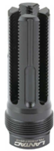 LanTac USA LLC Lamprey Plan B Hub Mount Flash Hider 556NATO Threaded 1/2X28 QPQ Finish Black Full Size LAM-556FH-PBL