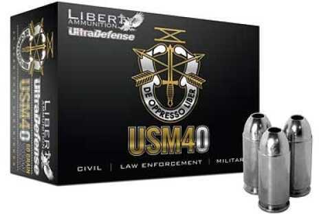 40 S&W 20 Rounds Ammunition Liberty 60 Grain Hollow Point