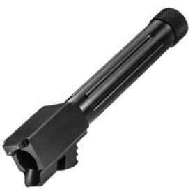 Lone Wolf Distributors AlphaWolf Barrel 9MM Salt Bath Nitride Coated Threaded/Fluted 416R Stainless Steel Conversion to