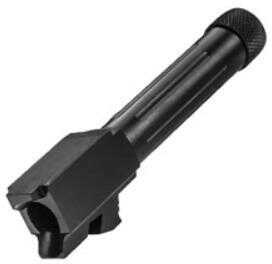 Click to see larger image. Lone Wolf Distributors AlphaWolf Barrel 9MM Salt Bath Nitride Coated Threaded/Fluted 416R Stainless Steel Conversion to