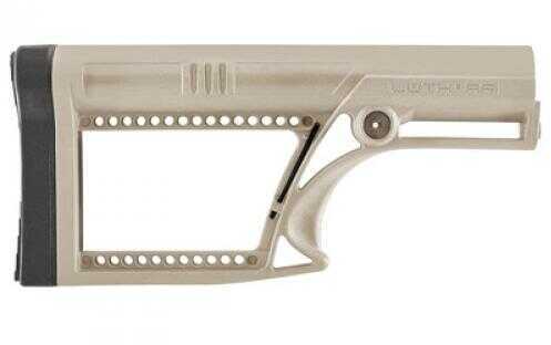 Luth-AR MBA-2 Skullation Fixed Stock Fits AR-15 & AR-10 Rifle Length A2 Buffer Tube Flat Dark Earth MBA-2F