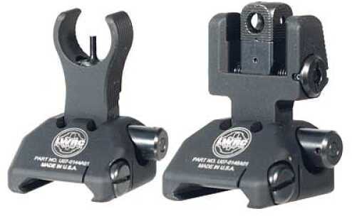 LWRC Skirmish Sights Front and Rear Picatinny Black Finish 200-0065A01
