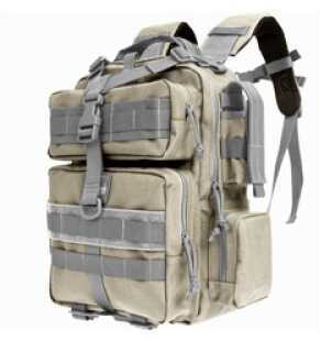 Maxpedition Typhoon Backpack Khaki And Foliage Green Soft 13"x9.5"x4.5" Modular Webbing Double Straps