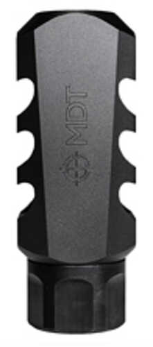 Mdt Sporting Goods Inc 103516Black Elite Muzzle Brake 30 Cal (7.62mm), Black Steel, 3 Port, 5/8"-24 tpi