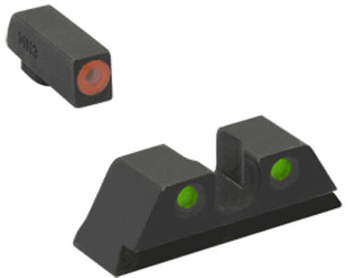 Meprolight Hyper Bright Night Sights For S&W M&P Tritium Orange/Green