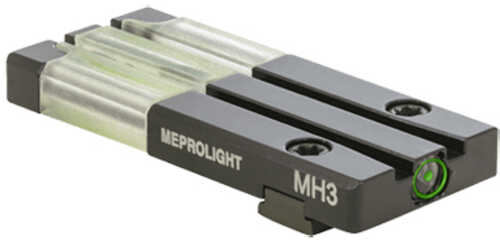 Meprolight Fiber Tritium Bullseye Sight Fits Glock Green Front