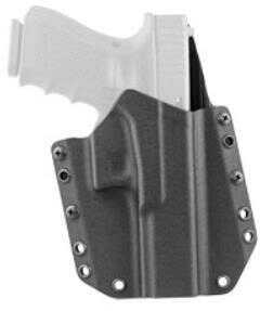 Mission First Tactical, OWB Holster, Fits Glock 17/22/31, Right Hand Black Boltaron, Standard Belt Loops 1.75"