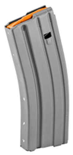 Ammunition Storage Components Magazine 223 Rem Fits AR-15 30 Round Aluminum Gray Orange Follower