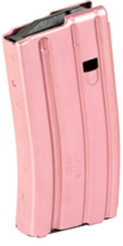 DURAMAG Magazine 223 Remington/556NATO/300 Blackout 20 Rounds Fits AR-15 Black AGF Follower Aluminum Pink