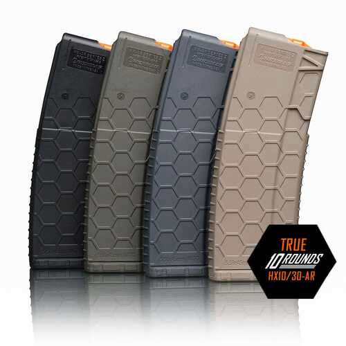 Hexmag Magazine 223 Remington/556 Nato 10 Rounds Fits Ar Pattern Rifles Polymer Gray Hx1020-ar15-gry