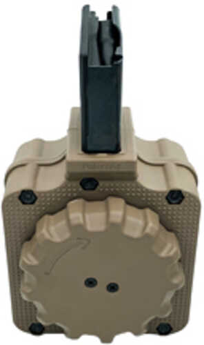ProMag Magazine Drum 308 Winchester/762NATO 50 Rounds Fits FN SCAR17 Polymer Construction Flat Dark Earth
