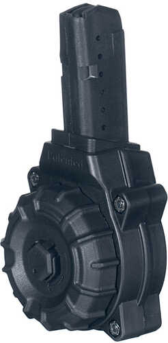 Promag Magazine Drum 9mm 30 Rounds Fits Ruger Lc9 Polymer Construction Black Drm-a95