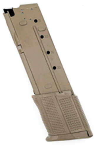 Promag Magazine 5.7x28mm 30 Rounds Fits Fn Five-seven Usg 5.7x28mm Pistol Polymer Construction Flat Dark Earth Fnh-a2-fd