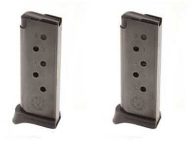 Ruger Magazine 380 ACP 6Rd Fits LCP with Finger Rest 2 Pack Blue Finish 90643