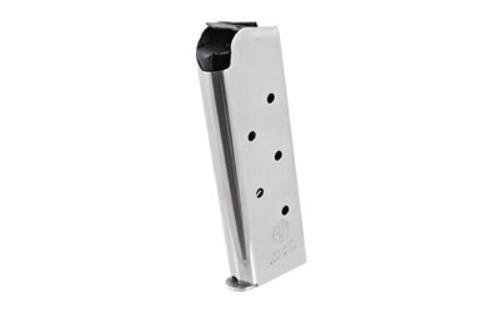 Ruger Magazine 45 ACP 7Rd Stainless Finish Fits SR1911 Officer 90664