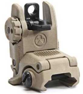 Magpul Industries MBUS Back-Up Rear Sight Gen 2 Fits Picatinny Rails Flat Dark Earth Finish Flip Up MAG248-FDE