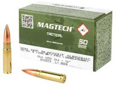 300 AAC Blackout 50 Rounds Ammunition MagTech 200 Grain FMJ Subsonic